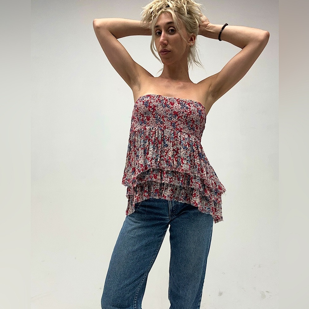 Vintage free people skirt / tube top